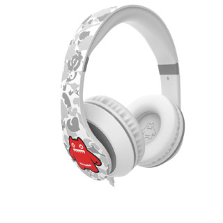 Senmai 森麦 CAT-6 耳罩式头戴式降噪有线耳机 白色 3.5mm
