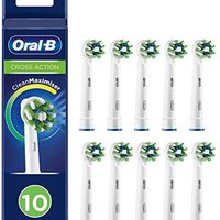 Oral-B 欧乐B CrossAction 插入式刷头,带清洁最大化器刷毛,彻底清洁口腔,10件