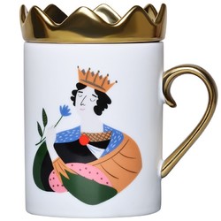 COSTA COFFEE 咖世家咖啡 陶瓷马克杯 355ml 萌趣国王