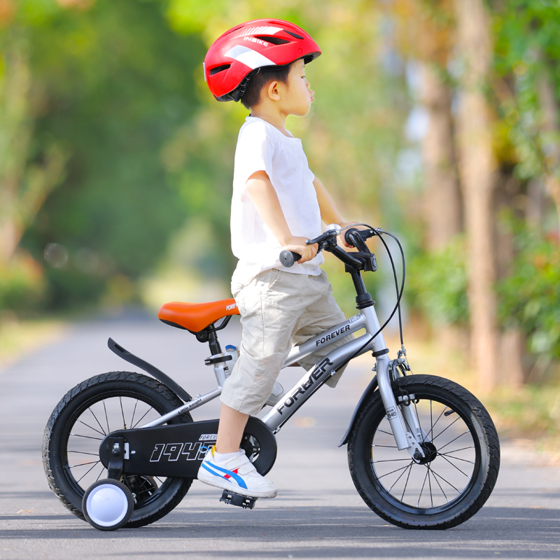 永久 新款上海永久儿童自行车3-6岁带辅助轮12-18寸男孩中大童女单车