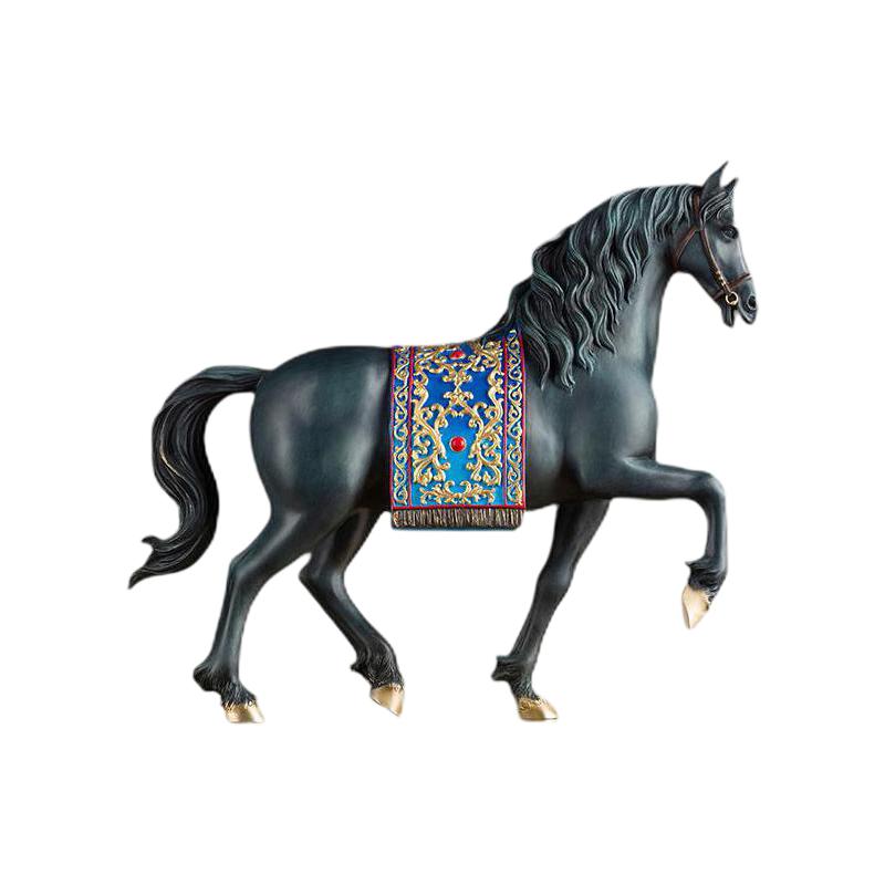 铜师傅《安达卢西亚马》49x24.5x48(h)cm 黄铜