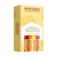 BURT'S BEES 小蜜蜂 皇牌润唇膏套装 (蜂蜡4.25g+蜂蜜4.25g+红石榴4.25g+葡萄柚4.25g)