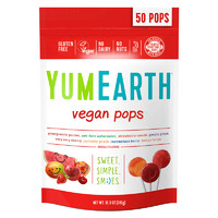 Yummy Earth 牙米滋 美国 YummyEarth牙米滋 进口50支富含VC综合水果果汁棒棒糖果儿童可吃零食
