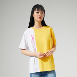 Meters bonwe 美特斯邦威 [1件2.5折价:54.8,可再叠299减50券]美特斯·邦威T恤女2020夏季潮流撞色字母印花短袖T恤