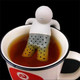 木杰 硅胶个性泡茶过滤器小滤茶器创意茶漏器可爱懒人泡茶神器 2个装硅胶款