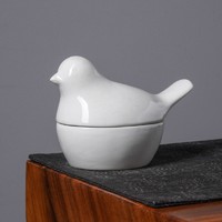 xigu 熹谷 白鸽创意摆件茶叶罐小鸟形首饰盒功夫茶具