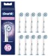  Oral-B 欧乐-B 欧乐B 敏感清洁替换牙刷头,10 支装,信箱尺寸包装　