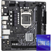 intel 英特尔 华擎 H510M-HVS R2.0+i5-10400 6核12线程 盒装CPU处理器 板U套装