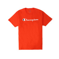Champion 男女款圆领短袖T恤 GT23HY07718 橙色 M