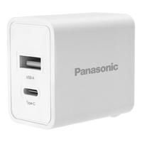 PLUS会员：Panasonic 松下 QE-TMEX002C 手机充电器 USB-A/Type-C 18W 白色