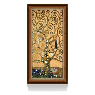 ZEN'S BAMBOO 橙舍 古斯塔夫·克里姆特《生命之树》70x140cm 油画布 铜金实木框