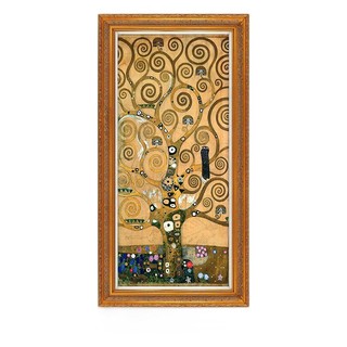 ZEN'S BAMBOO 橙舍 古斯塔夫·克里姆特《生命之树》66x126cm 油画布 宫殿之金实木框