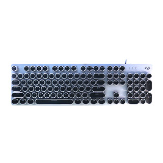 logitech 罗技 K845 104键 有线机械键盘 黑色 国产茶轴 单光