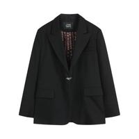 ELF SACK 妖精的口袋 X 清华艺博 女士平纹小西装 11419012 黑色 M