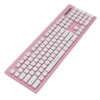 COOLXSPEED KM5808 薄膜键盘 M9 静音鼠标 键鼠套装 粉色
