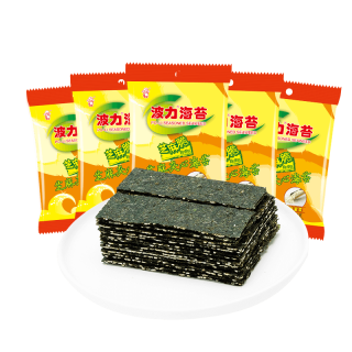 商品poli波力食品海苔芝麻脆8g5袋