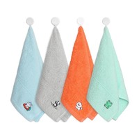 GRACE 洁丽雅 W0817 儿童毛巾 4条装 红色+灰色+蓝色+绿色
