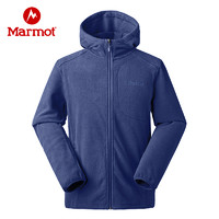 Marmot 土拨鼠 户外运动2021春季新款男士轻量保暖连帽开衫抓绒衣