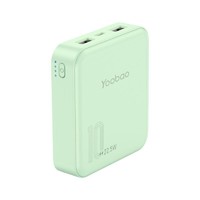 Yoobao 羽博 6024Q 移动电源 森系绿 10000mAh Type-C 22.5W 双向快充