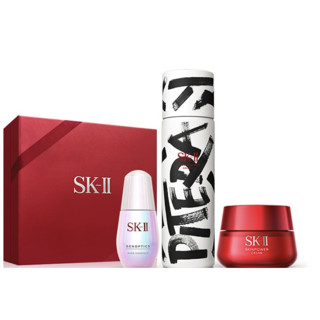 SK-II 护肤套装 (护肤精华露+美白系列光蕴环采钻白精华露+大红瓶系列赋能焕采精华霜)