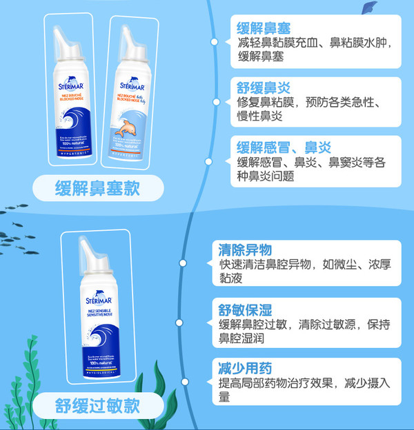 STERIMAR 舒德尔玛 鼻塞喷雾剂 50ml 0-3岁专用