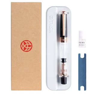 TWSBI 三文堂 钢笔 580RGII 透黑玫瑰金 F尖 单支装