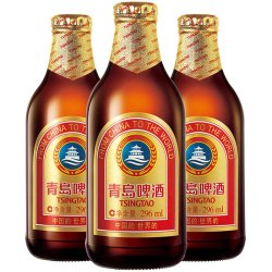 tsingtao 青岛啤酒 金质小瓶棕 296ml*24瓶装