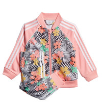 adidas 阿迪达斯 SST SET 女童运动套装 FM6722 荣耀粉/多色 80cm