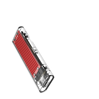 ORICO 奥睿科 M.2硬盘盒 USB 3.1 Type-C TCM2-C3 透明红