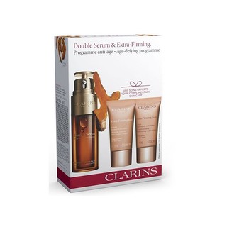 CLARINS 娇韵诗 护肤套装 (弹力日霜15ml+弹力晚间霜15ml+双萃焕活修护精华露50ml)