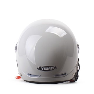 YEMA 野马 3C认证351S电动摩托车头盔男女冬季电瓶车安全帽轻便式半盔 四季通用 均码 冷淡灰