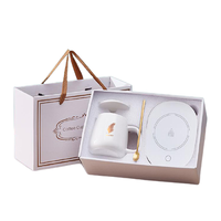 wu Tong yu 梧桐虞 陶瓷杯+恒温杯垫 礼盒装 350ml 白色