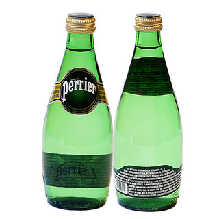 perrier 巴黎水 充气天然矿泉水 原味 330ml*4瓶