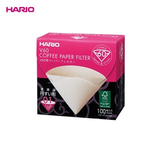 HARIO V60系列 01号原木色咖啡滤纸100枚