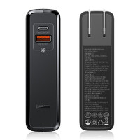 BASEUS 倍思 PPNLD-B01 充电器充电宝二合一 黑色 10000mAh Type-C 45W 双向快充