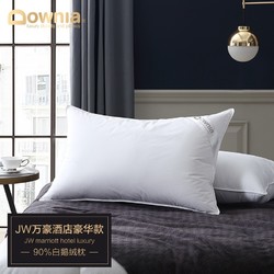 Downia 杜维雅 90%白鹅绒枕 白色 74*48cm