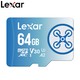  Lexar 雷克沙 TF（MicroSD）存储卡 U3 V30 A2 64GB　