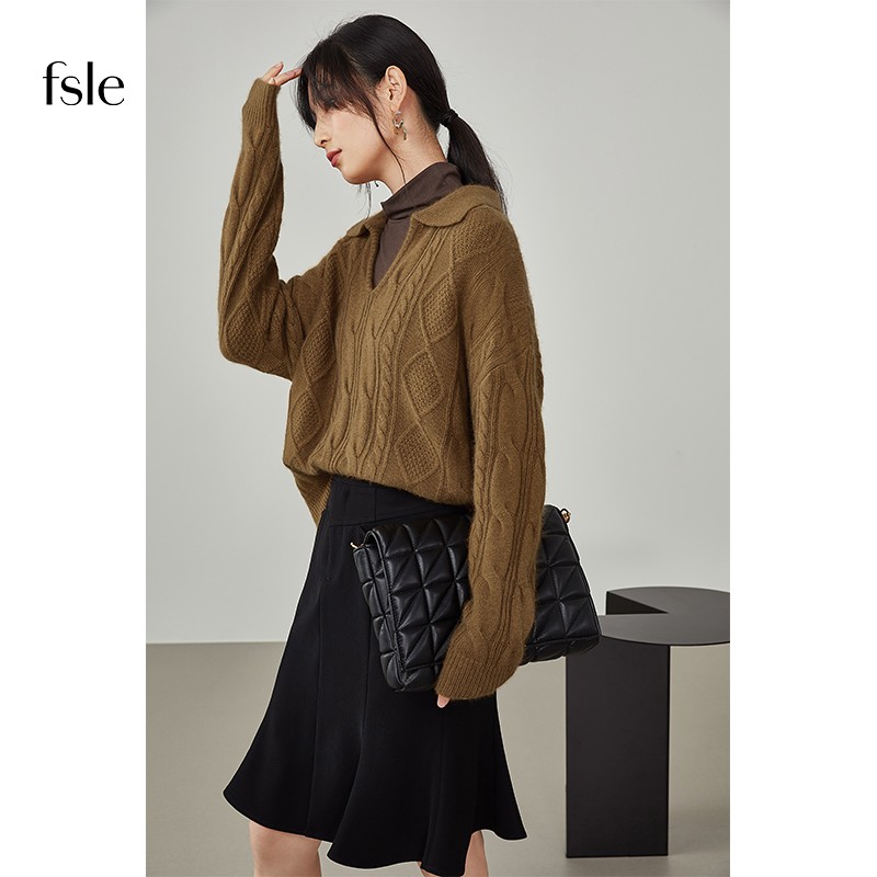 FANSILANEN 范思蓝恩 Z214268 女士毛衣