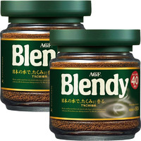 AGF Blendy 速溶咖啡 80g*2罐 绿瓶