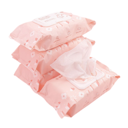 SAFE SOFT SUCCINCT 安织爱 婴儿新生儿湿巾纸家用带盖70抽*10包珍珠纹