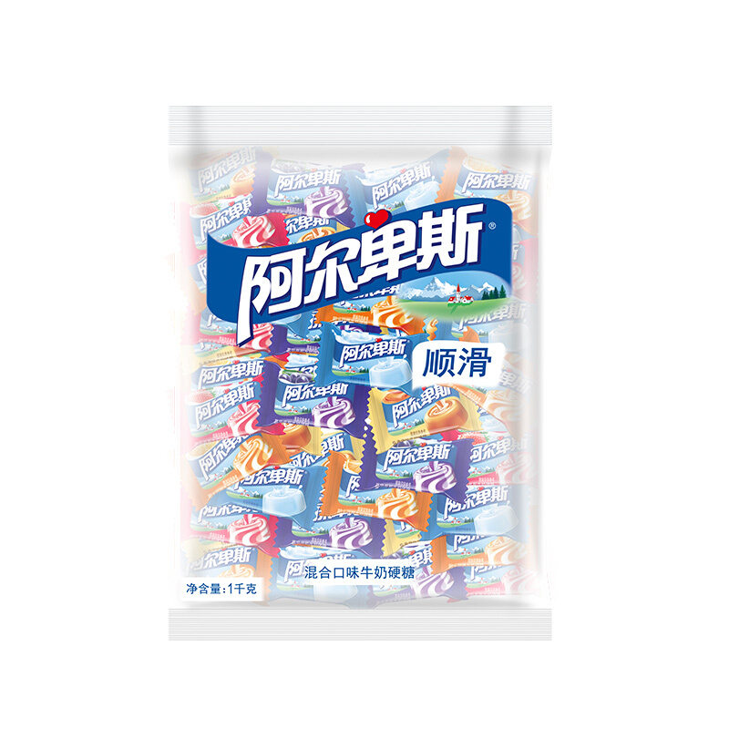 阿尔卑斯 牛奶硬糖组合装 混合口味 1kg