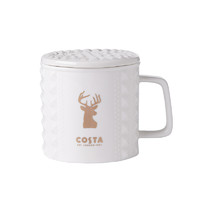  咖世家咖啡 COSTA 朋克马克杯 355ml 白色