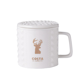 COSTA COFFEE 咖世家咖啡 朋克马克杯 355ml 白色