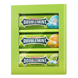 DOUBLEMINT 绿箭 无糖薄荷糖组合装 3口味 23.8g*3盒（茉莉花茶味+冰柠薄荷味+原味）