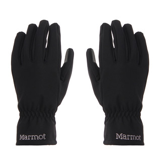 Marmot 土拨鼠 中性M1软壳手套 G16429-208 黑色/棕色 S