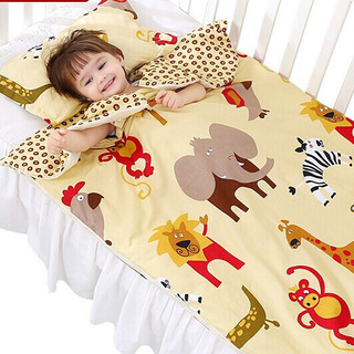 龙之涵 卡通印花系列 婴儿信封式睡袋 秋季薄款 大森林 90*150cm