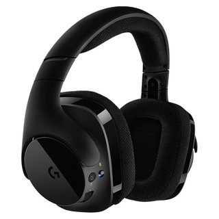 logitech 罗技 G533 耳罩式头戴式降噪2.4G无线耳机 黑色