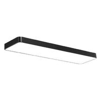 以光之名 RP418C 极简长条吊灯 48W 黑色 圆角款