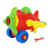 男孩3-6岁加厚螺丝车螺母组合动手拼装模型摩托车玩具儿童拆装飞机组装生日礼物 滑翔机