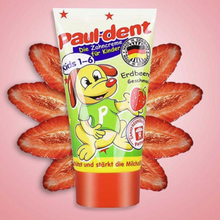 Paul-Dent 宝儿德 儿童可吞食牙膏 水蜜桃味+草莓味+香蕉味 50ml*3支